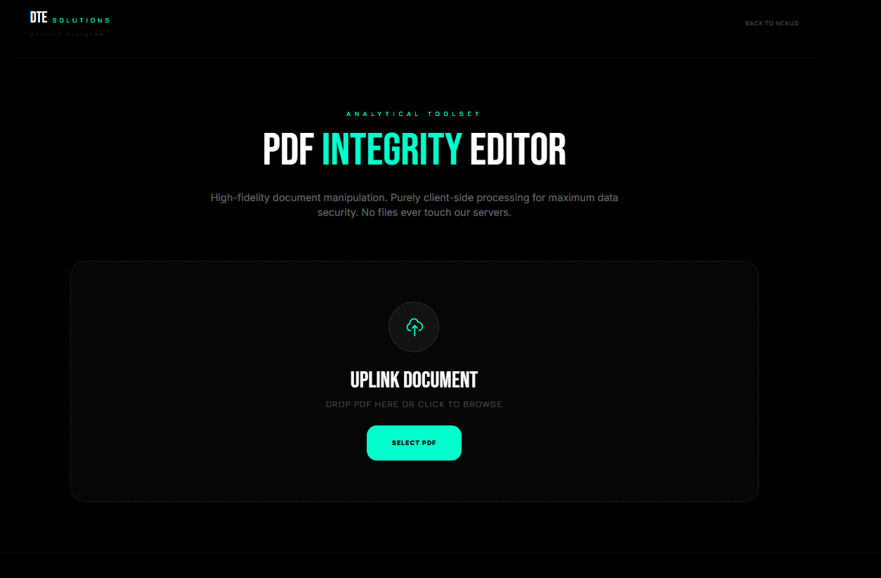 PDF Integrity Editor
